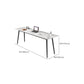 Descrito de la oficina de piedra rectángulo Top Office Modern Writing Desk for Office