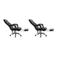 Padded Arms Office Chair Leather Tilt Mechanism No Distressing Ergonomic Desk Chair