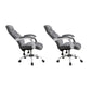 Padded Arms Office Chair Leather Tilt Mechanism No Distressing Ergonomic Desk Chair