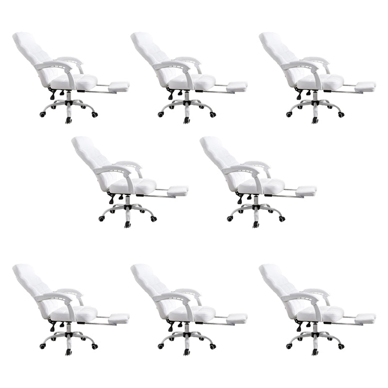 Padded Arms Office Chair Leather Tilt Mechanism No Distressing Ergonomic Desk Chair