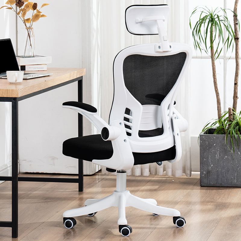 Chaise de bureau moderne à armes amovibles mécanisme inclinable chaise de diapositive ergonomique avec roues