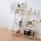 Contemporary Ladder Bookcase Solid Wood Open Back Bookshelf with Shelves Clearhalo 'Bookcases' 'furn' 'furn_bookcases' 'Furniture' 'Office Furniture' 7451062