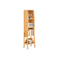 Contemporary Closed Back Bamboo Bookshelf Vertical Bookcase with Shelves Clearhalo 'Bookcases' 'furn' 'furn_bookcases' 'Furniture' 'Office Furniture' 7451084