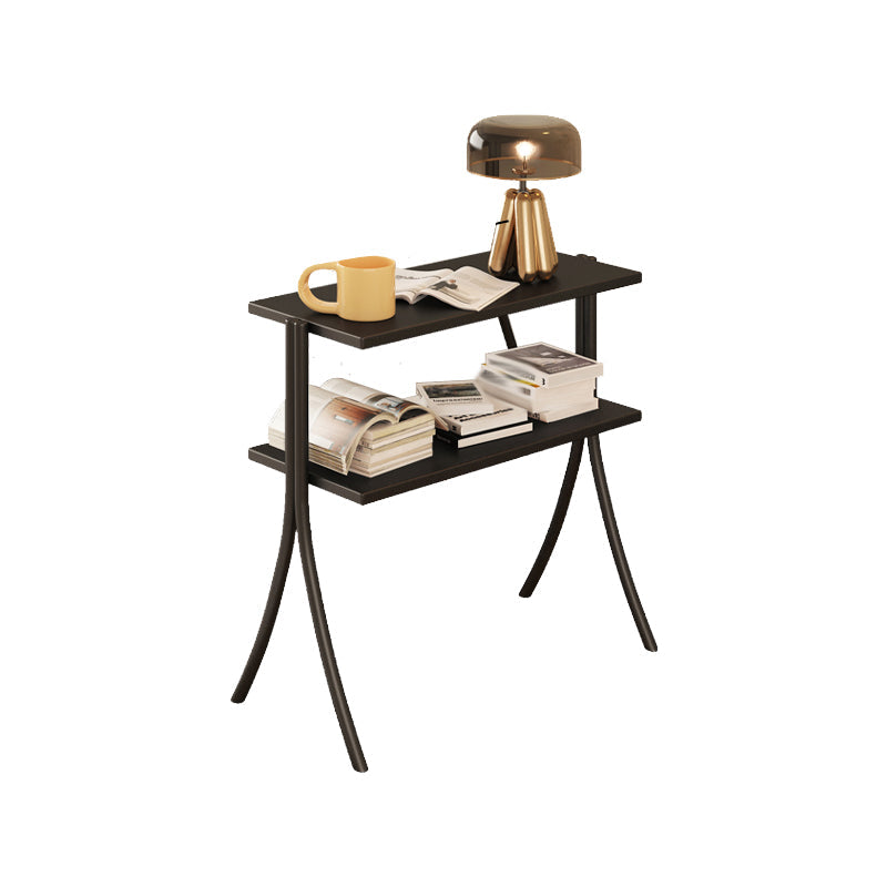 Libreria orizzontale in stile aperto in stile moderno con scaffali