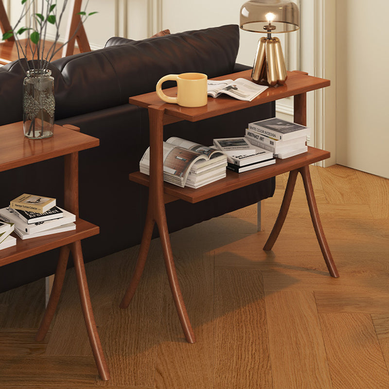 Libreria orizzontale in stile aperto in stile moderno con scaffali