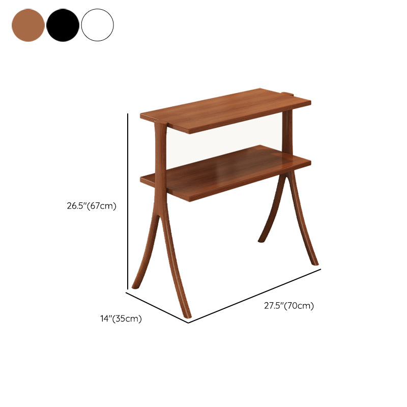 Libreria orizzontale in stile aperto in stile moderno con scaffali