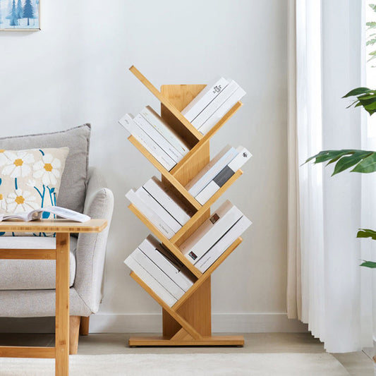 Etagere Contemporary Bamboo boekenkast Open Back -boekenplank voor kantoor