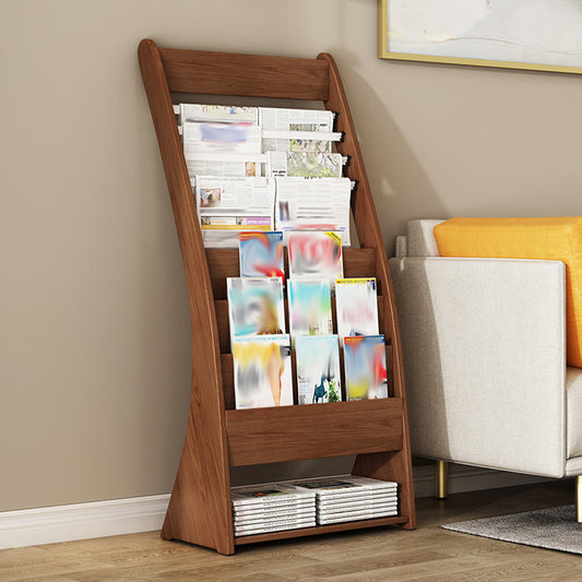 Closed Back Contemporary Bookcase Engineered Wood Vertical Bookshelf with Shelves Clearhalo 'Bookcases' 'furn' 'furn_bookcases' 'Furniture' 'Office Furniture' 7451175