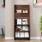 Closed Back Contemporary Bookcase Engineered Wood Vertical Bookshelf with Shelves Clearhalo 'Bookcases' 'furn' 'furn_bookcases' 'Furniture' 'Office Furniture' 7451179