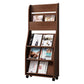 Closed Back Contemporary Bookcase Engineered Wood Vertical Bookshelf with Shelves 23"L x 9"W x 55"H Walnut Clearhalo 'Bookcases' 'furn' 'furn_bookcases' 'Furniture' 'Office Furniture' 7451182