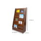 Closed Back Contemporary Bookcase Engineered Wood Vertical Bookshelf with Shelves Clearhalo 'Bookcases' 'furn' 'furn_bookcases' 'Furniture' 'Office Furniture' 7451189
