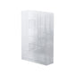 Acrylic Bookcase Modern Style Closed Back Vertical Bookshelf for Office