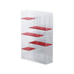 Acrylic Bookcase Modern Style Closed Back Vertical Bookshelf for Office