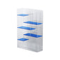 Acrylic Bookcase Modern Style Closed Back Vertical Bookshelf for Office