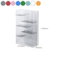 Acrylic Bookcase Modern Style Closed Back Vertical Bookshelf for Office