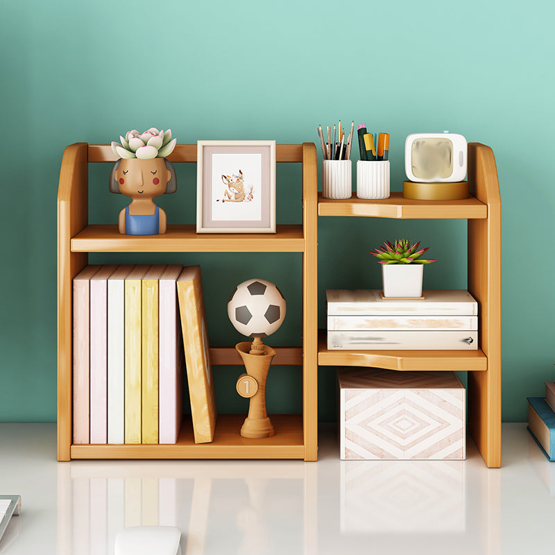 Bamboo Vertical Bookshelf Contemporary Open Back Bookcase with Shelves Clearhalo 'Bookcases' 'furn' 'furn_bookcases' 'Furniture' 'Office Furniture' 7451208