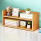 Bamboo Vertical Bookshelf Contemporary Open Back Bookcase with Shelves 20"L x 7"W x 10"H Clearhalo 'Bookcases' 'furn' 'furn_bookcases' 'Furniture' 'Office Furniture' 7451210