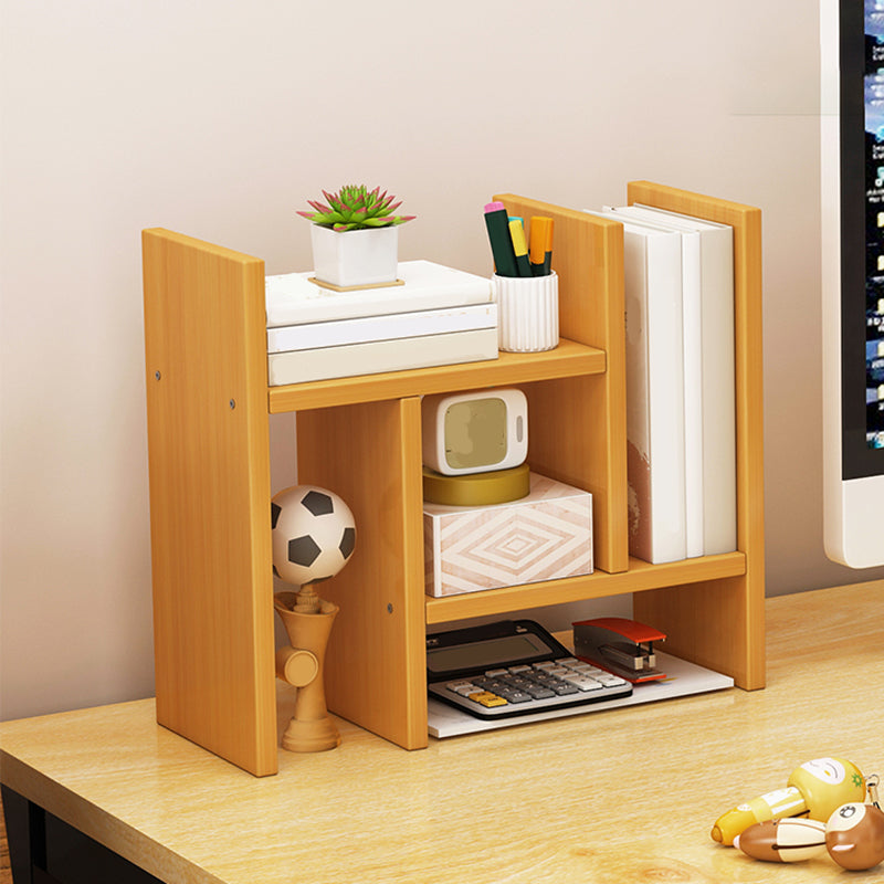 Bamboo Vertical Bookshelf Contemporary Open Back Bookcase with Shelves Clearhalo 'Bookcases' 'furn' 'furn_bookcases' 'Furniture' 'Office Furniture' 7451215