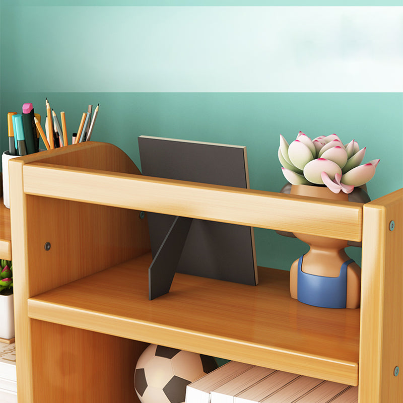 Bamboo Vertical Bookshelf Contemporary Open Back Bookcase with Shelves Clearhalo 'Bookcases' 'furn' 'furn_bookcases' 'Furniture' 'Office Furniture' 7451218