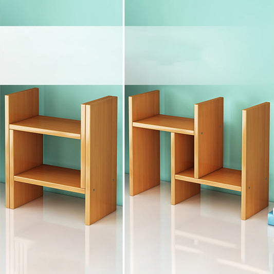 Bamboo Vertical Bookshelf Contemporary Open Back Bookcase with Shelves Clearhalo 'Bookcases' 'furn' 'furn_bookcases' 'Furniture' 'Office Furniture' 7451223