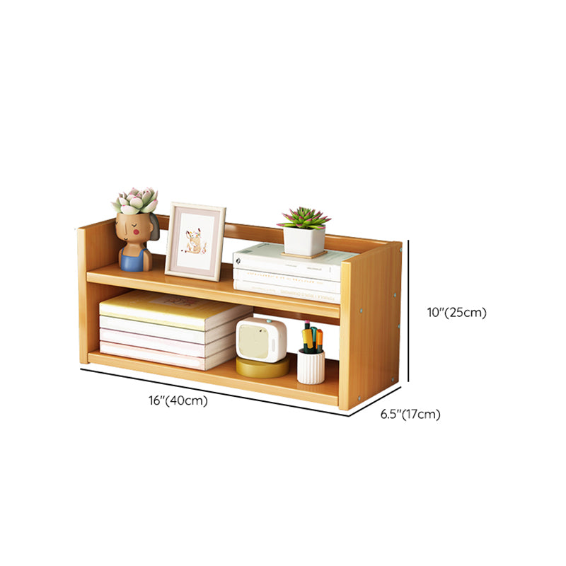 Bamboo Vertical Bookshelf Contemporary Open Back Bookcase with Shelves Clearhalo 'Bookcases' 'furn' 'furn_bookcases' 'Furniture' 'Office Furniture' 7451225