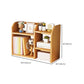 Bamboo Vertical Bookshelf Contemporary Open Back Bookcase with Shelves Clearhalo 'Bookcases' 'furn' 'furn_bookcases' 'Furniture' 'Office Furniture' 7451232