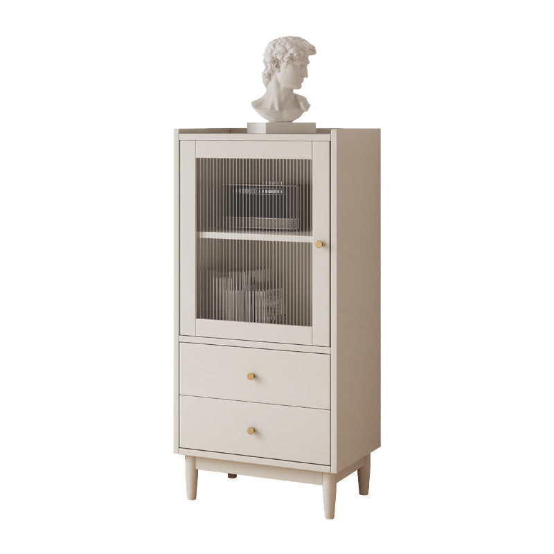 Closed Back Standard Bookshelf Solid Wood Contemporary Bookcase with Drawers 18"L x 14"W x 37"H White Clearhalo 'Bookcases' 'furn' 'furn_bookcases' 'Furniture' 'Office Furniture' 7451234