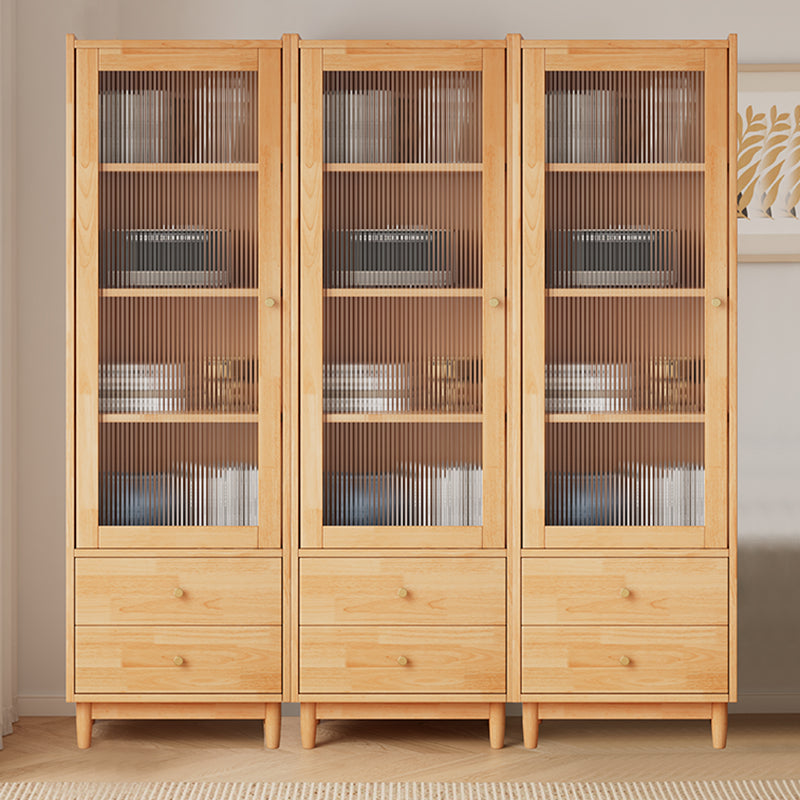 Closed Back Standard Bookshelf Solid Wood Contemporary Bookcase with Drawers Clearhalo 'Bookcases' 'furn' 'furn_bookcases' 'Furniture' 'Office Furniture' 7451248