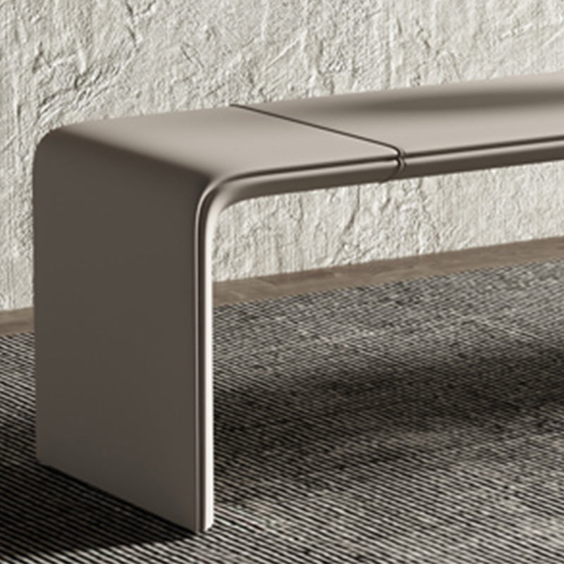 Rectangle Upholstered Entryway Bench Modern Seating Bench with Wooden Base Clearhalo 'Benches' 'Chairs & Seating' 'furn' 'furn_benches' 'Furniture' 'Living Room Furniture' 7451315