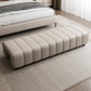 Rectangle Upholstered Bedroom Bench Modern Backless Seating Bench