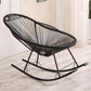 Single Home PE Rattan Lazy Chair Leisure Balcony Rocking Chair