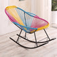 Single Home Pe Rattan Lazy Chair Leisure Balkon Rocking stoel
