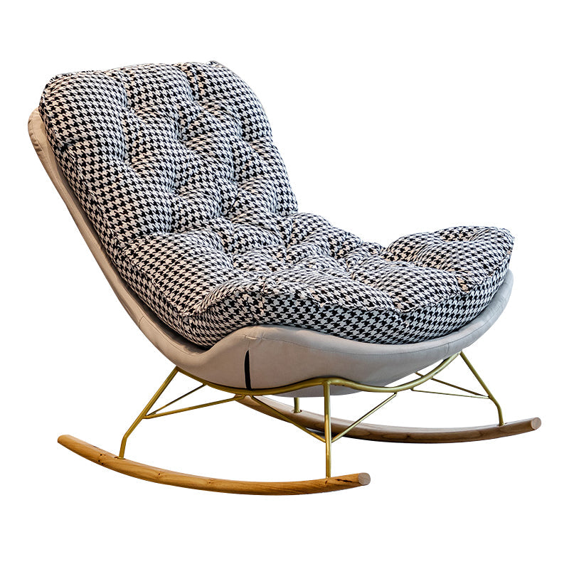 Light Luxury Modern Home Lazy Sofa Chair Lounge Leisure Chaise Rocking Chair Clearhalo 'Chairs & Seating' 'furn' 'furn_rocking_chairs' 'Furniture' 'Living Room Furniture' 'Rocking Chairs' 'rocking_chairs' 7451434