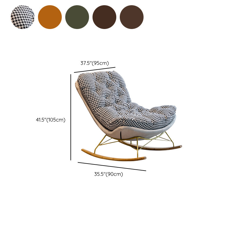 Light Luxury Modern Home Lazy Sofa Chair Lounge Leisure Chaise Rocking Chair Clearhalo 'Chairs & Seating' 'furn' 'furn_rocking_chairs' 'Furniture' 'Living Room Furniture' 'Rocking Chairs' 'rocking_chairs' 7451437