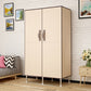 Metal and Fabric Wardrobe Industrial Style Minimalist Rectangular Bedroom Wardrobe Closet Clearhalo 'Armoires & Wardrobes' 'armoires_wardrobes' 'Bedroom Furniture' 'furn' 'furn_armoires_wardrobes' 'Furniture' 7451485