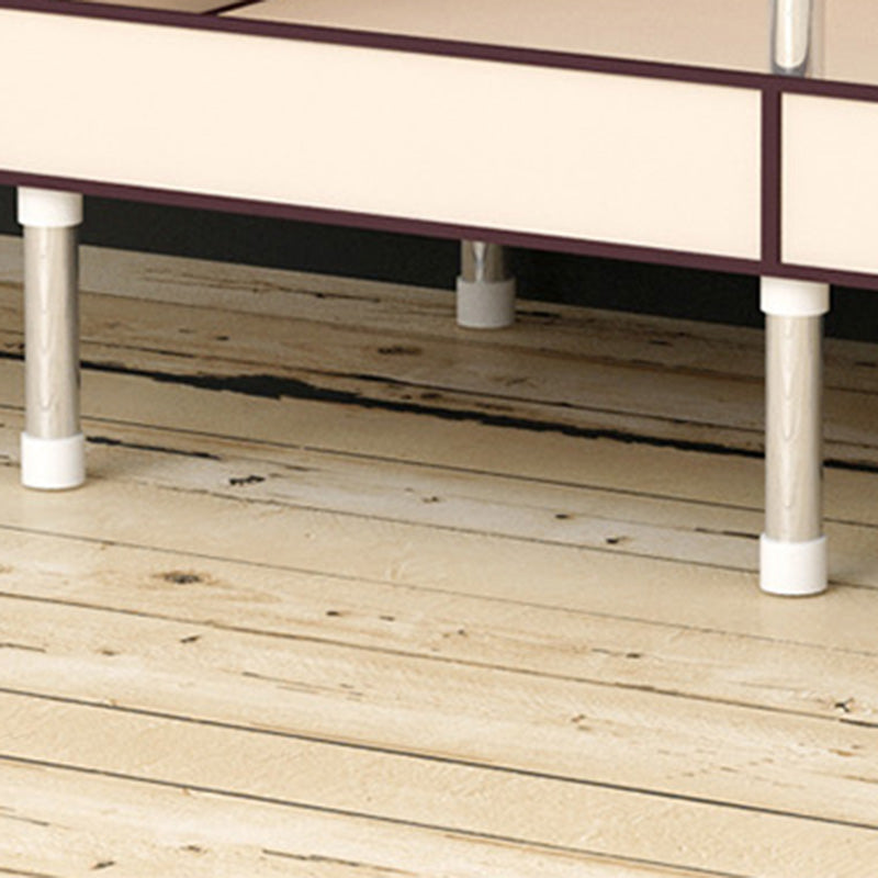 Metal and Fabric Wardrobe Industrial Style Minimalist Rectangular Bedroom Wardrobe Closet Clearhalo 'Armoires & Wardrobes' 'armoires_wardrobes' 'Bedroom Furniture' 'furn' 'furn_armoires_wardrobes' 'Furniture' 7451495