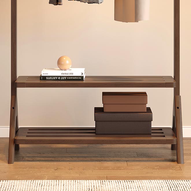 Moderno armadio in legno in legno in legno armadio con ripiani