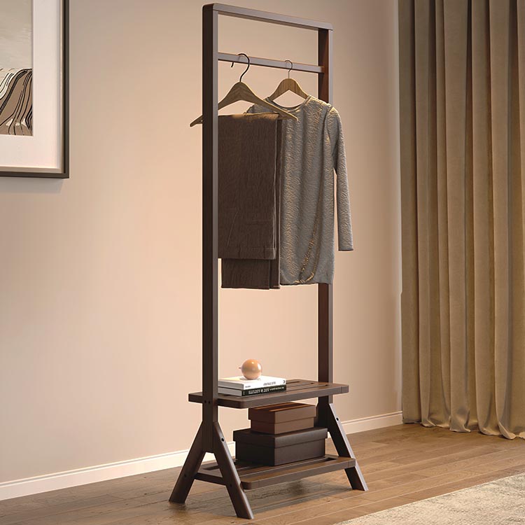 Moderno armadio in legno in legno in legno armadio con ripiani