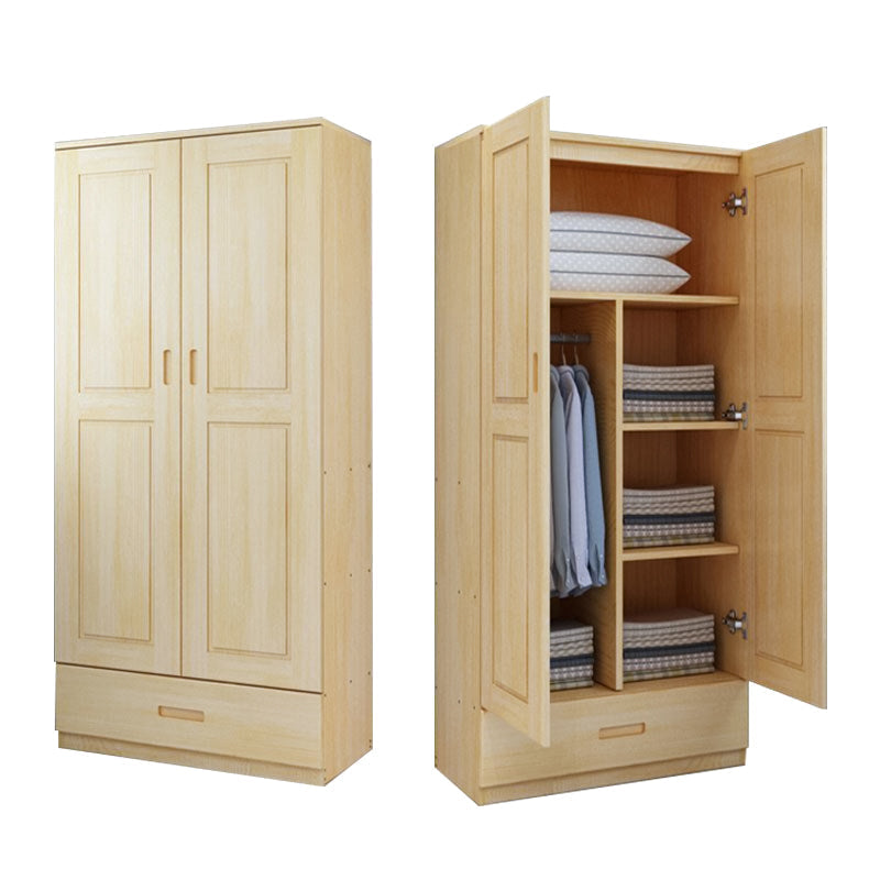 Modern Solid Wood Wardrobe Cabinet Bedroom Armoire with Doors https: res.litfad.com site img item 2023 02 28 7451528 1200x1200.jpg Clearhalo 'Armoires & Wardrobes' 'armoires_wardrobes' 'Bedroom Furniture' 'furn' 'furn_armoires_wardrobes' 'Furniture' 7451528