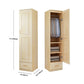 Modern Solid Wood Wardrobe Cabinet Bedroom Armoire with Doors Clearhalo 'Armoires & Wardrobes' 'armoires_wardrobes' 'Bedroom Furniture' 'furn' 'furn_armoires_wardrobes' 'Furniture' 7451539