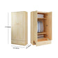Modern Solid Wood Wardrobe Cabinet Bedroom Armoire with Doors Clearhalo 'Armoires & Wardrobes' 'armoires_wardrobes' 'Bedroom Furniture' 'furn' 'furn_armoires_wardrobes' 'Furniture' 7451542