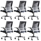 Modern Office Chair Tilt Mechanism No Distressing Ergonomic Chair with Wheels Grey 6 Piece Set Clearhalo 'furn' 'furn_office_chair' 'Furniture' 'Office Chairs' 'Office Furniture' 'office_chair' 7453046