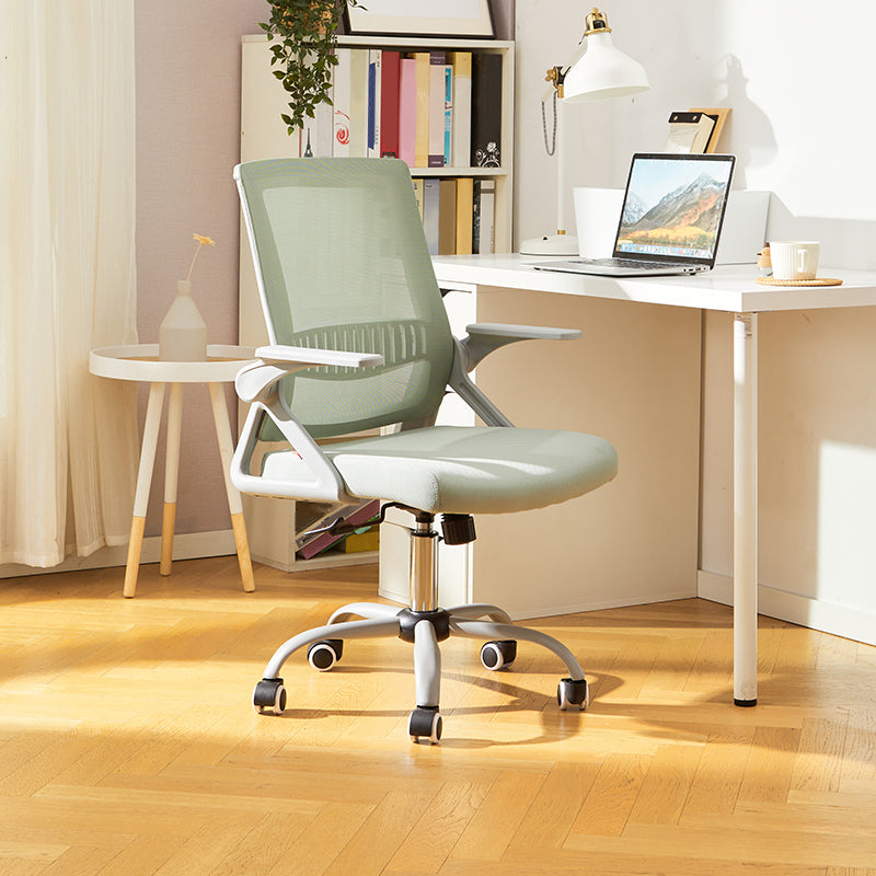 Modern Office Chair Tilt Mechanism No Distressing Ergonomic Chair with Wheels Green 1 Piece Clearhalo 'furn' 'furn_office_chair' 'Furniture' 'Office Chairs' 'Office Furniture' 'office_chair' 7453069