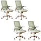 Modern Office Chair Tilt Mechanism No Distressing Ergonomic Chair with Wheels Green 4 Piece Set Clearhalo 'furn' 'furn_office_chair' 'Furniture' 'Office Chairs' 'Office Furniture' 'office_chair' 7453071