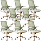 Modern Office Chair Tilt Mechanism No Distressing Ergonomic Chair with Wheels Green 8 Piece Set Clearhalo 'furn' 'furn_office_chair' 'Furniture' 'Office Chairs' 'Office Furniture' 'office_chair' 7453073