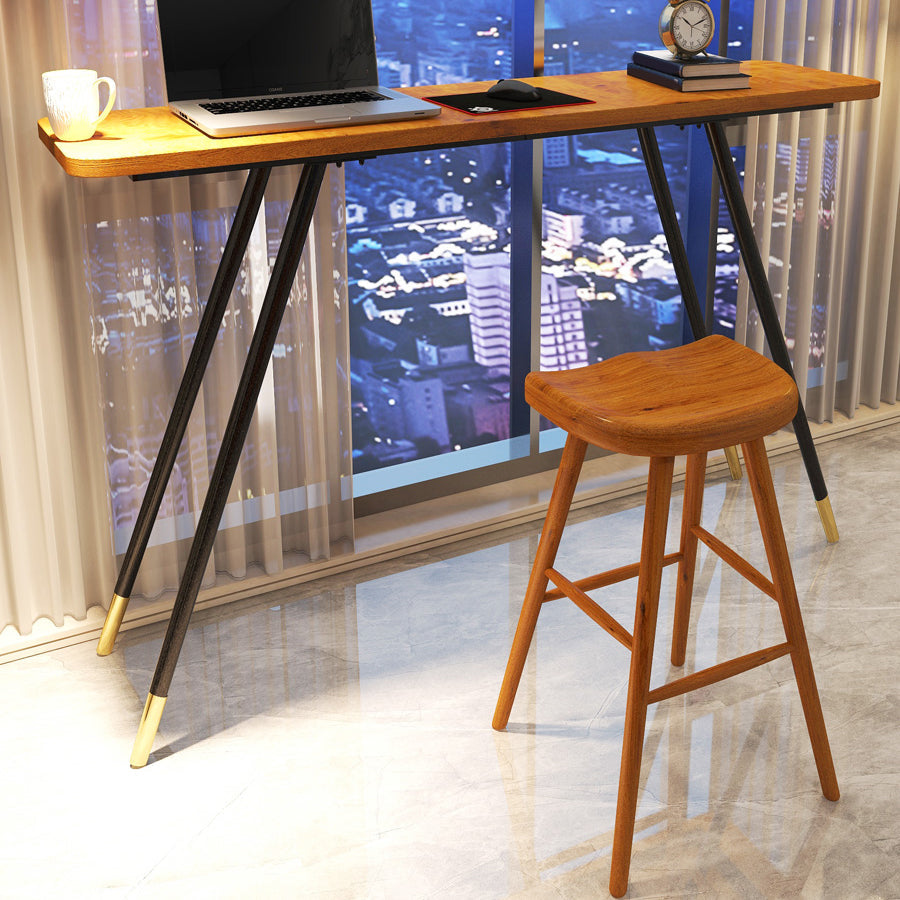 Juego de mesa de bar rectangular Glam, juego de mesa de bar de madera maciza de 1/2 piezas