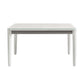 Contemporary Dining Table for Home White Dinette Table with Wooden Frame