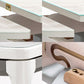 Contemporary Dining Table for Home White Dinette Table with Wooden Frame