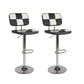 Modern Style Counter Stool Pu Leather Adjustable Height Bar Stool Black 2 Piece Set Clearhalo 'Bar Furniture' 'Bar Stools' 'bar_stools' 'furn' 'furn_bar_stools' 'Furniture' 'Kitchen & Dining Furniture' 7454085