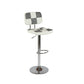 Modern Style Counter Stool Pu Leather Adjustable Height Bar Stool Grey 1 Piece Clearhalo 'Bar Furniture' 'Bar Stools' 'bar_stools' 'furn' 'furn_bar_stools' 'Furniture' 'Kitchen & Dining Furniture' 7454092
